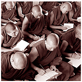 'Science meets Dharma' im Nonnenkloster Mundgod (Sd-Indien)